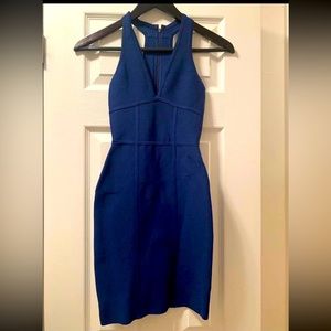 BCBG bodycon Vneck halter dress